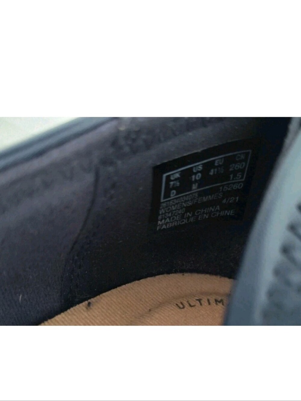 Clarks Tilmont Slip on Navy Blue Leather Loafers Size 10 Elastic Sides Shoes - Picture 2 of 6